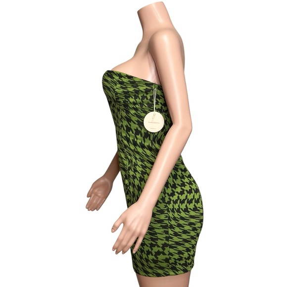 CAMILA COELHO Rayna Strapless Corset Mini Dress, Black & Green, Medium - Picture 6 of 10